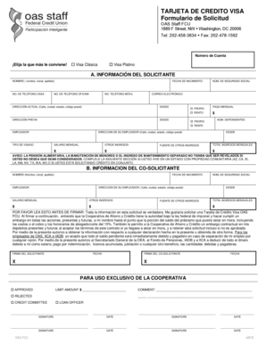 Visa Classic Credit Card Application