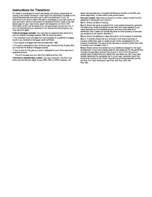 IRS Form 1099-S Instructions