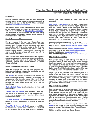 GWRRA Financial Report Form