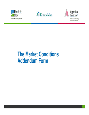 Market Conditions Addendum Form