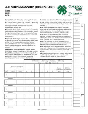 4-H SHOWMANSHIP JUDGES CARD - elpasoco colostate