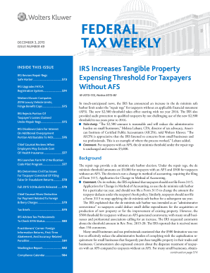 IRS Tax Weekly Issue 49