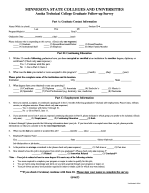 Anoka Technical College Graduate Follow-up Survey