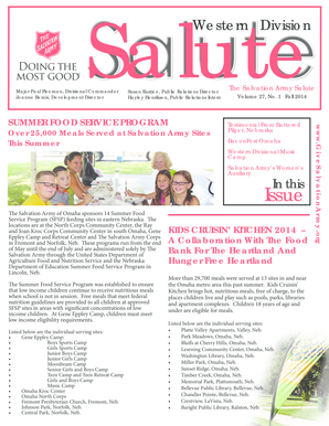 Salute report army example - Download the 2014 Fall Salute - Salvation Army - salarmyomaha