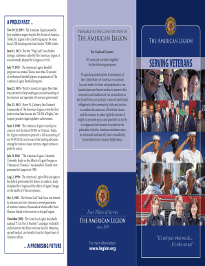 The American Legion Information Request Card