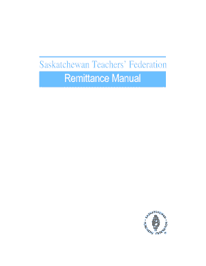 STF Remittance Manual - Saskatchewan Teachers Federation