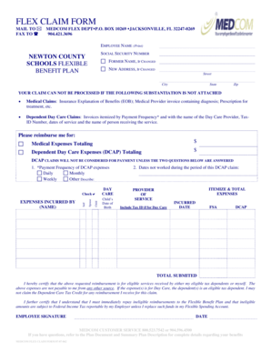 Medcom Flex Claim Form
