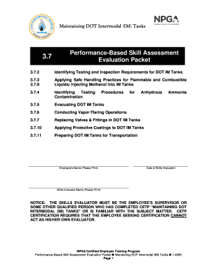 DOT Intermodal Tank Maintenance Evaluation