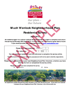Much Wenlock Residents Survey