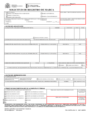 Solicitud de Registro de Marca