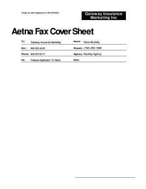 Aetna Advantage Plans Application