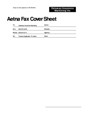 Aetna Advantage Plans Enrollment Form
