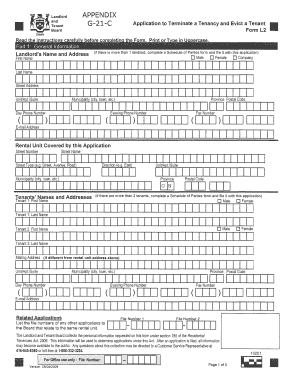 Ontario Tenant Eviction Application