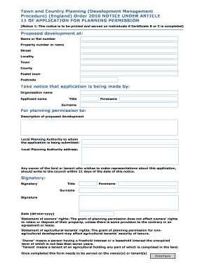 Planning Permission Notice