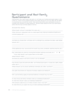 How many weeks july - Participant Host Family Qestionnaire - AFSWiki - afswiki