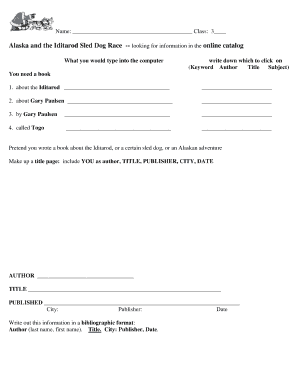 Library Research Form