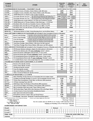 DemiDec Education Order Form