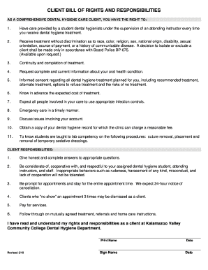Client Bill of Rights and Responsibilities