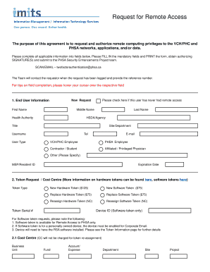 Remote Access Request Form