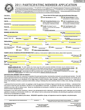 2011 USPC Participating Member Application