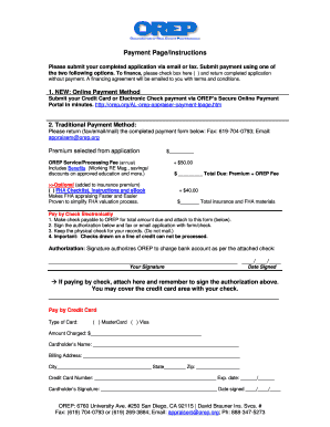 OREP Appraiser Payment Form