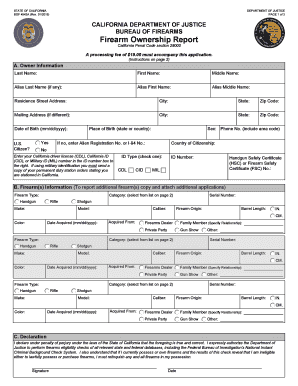 California Firearm Ownership Report