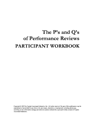 Performance Review Workbook