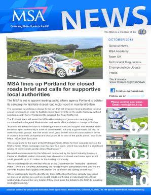 Motor Sports Association Marshal Registration Form