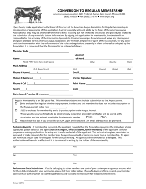 American Angus Association Regular Membership Application