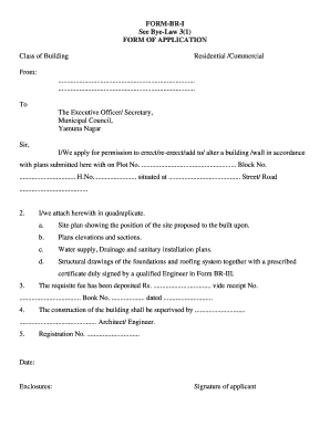Building Permission Application Form