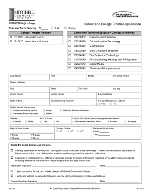 Career and College Promise Application