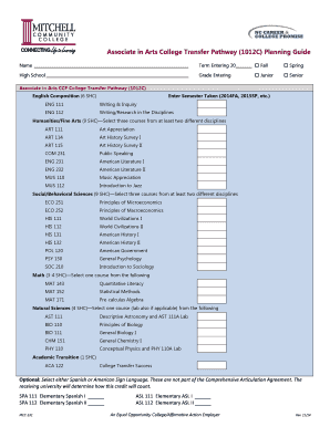 Associate in Arts College Transfer Pathway Planning Guide