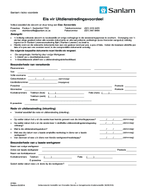Sanlam Risk Benefits Claim Form
