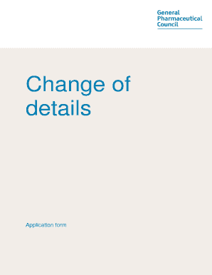 UK Change of Details Application Form