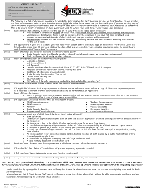 Parent School Readiness Eligibility Pre-Application