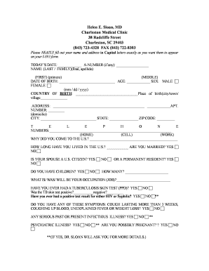 USCIS Form I-693 Medical Examination