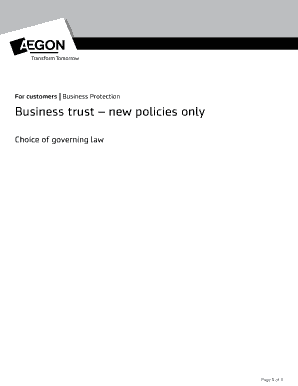 Business Protection Trust Deed