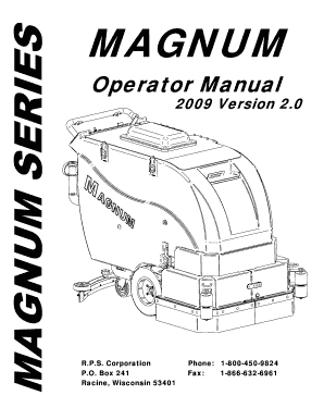 Magnum Operator Manual - bfranklincleaningequipmentcomb