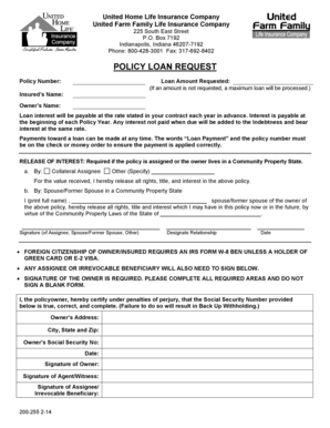 Policy Loan Request Form