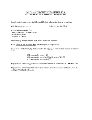 Authorization for Release of Medical Information