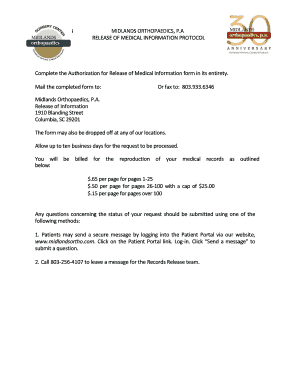 Authorization for Release of Medical Information