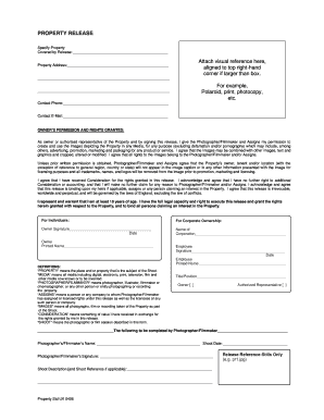 Property Release Form