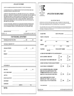 Affirmative Action Survey