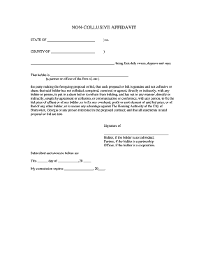 Housing affidavit form - 29 noncollusive affidavit - bbrunswickphaorgb