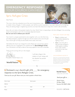 Syria Refugee Crisis Donation Request