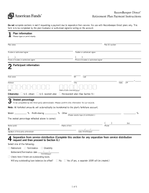Retirement Plan Payment Instructions