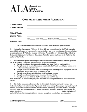 Copyright Assignment Agreement