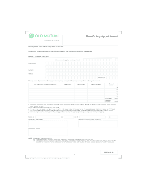 Beneficiary Appointment Form