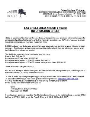 403(b) Salary Reduction Agreement Form