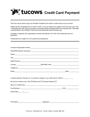 Credit Card Payment Form